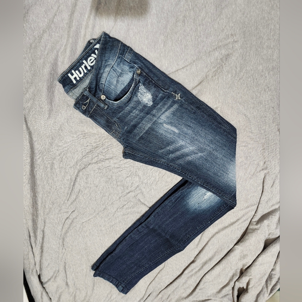 Hurley Skinny Blue Jeans Gradient Style